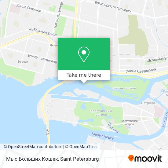 Мыс Больших Кошек map