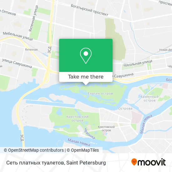 Сеть платных туалетов map