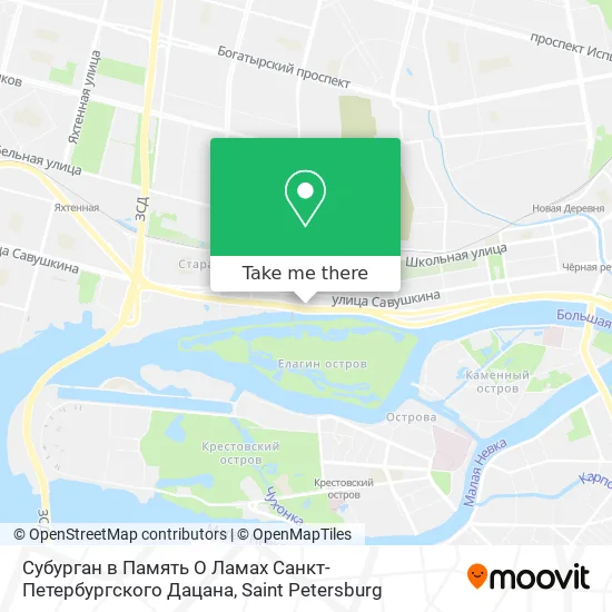 Субурган в Память О Ламах Санкт-Петербургского Дацана map