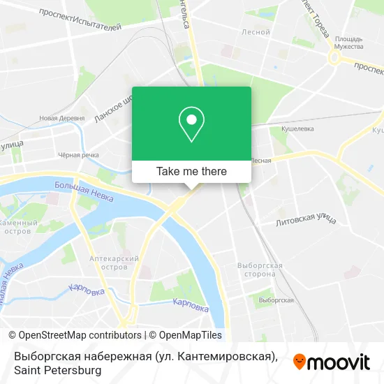 Выборгская набережная (ул. Кантемировская) map
