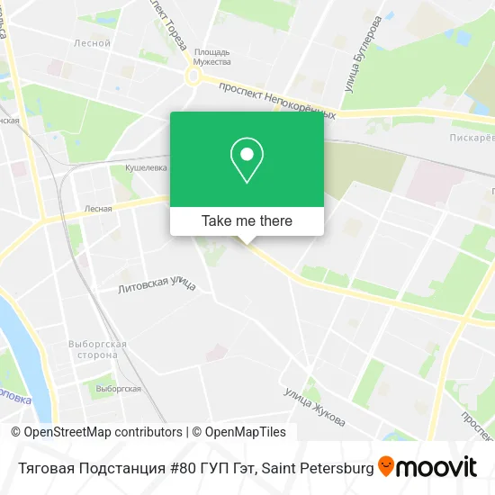 Тяговая Подстанция #80 ГУП Гэт map