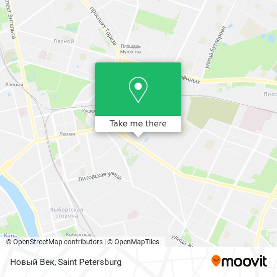 Новый Век map