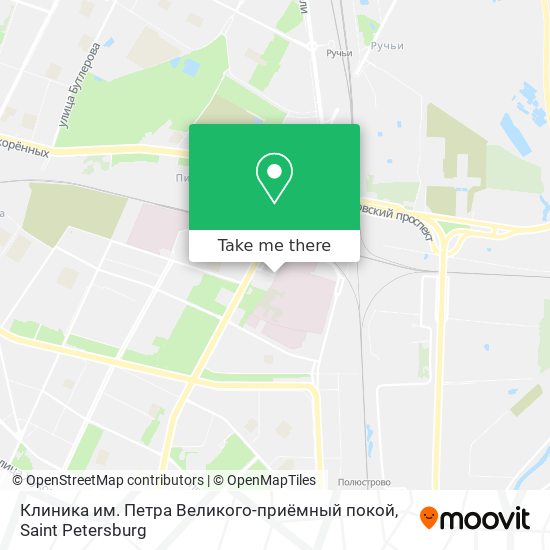 Клиника им. Петра Великого-приёмный покой map