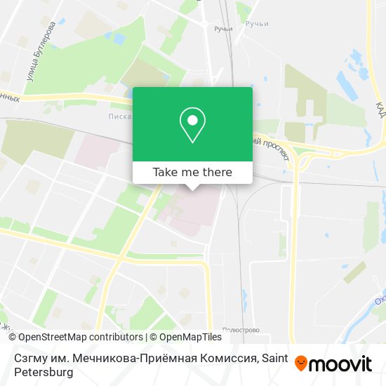 Сзгму им. Мечникова-Приёмная Комиссия map