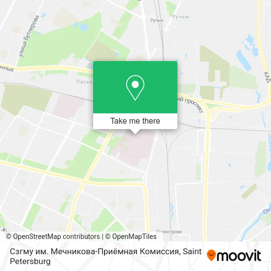 Сзгму им. Мечникова-Приёмная Комиссия map