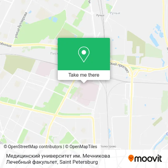 Медицинский университет им. Мечникова Лечебный факультет map