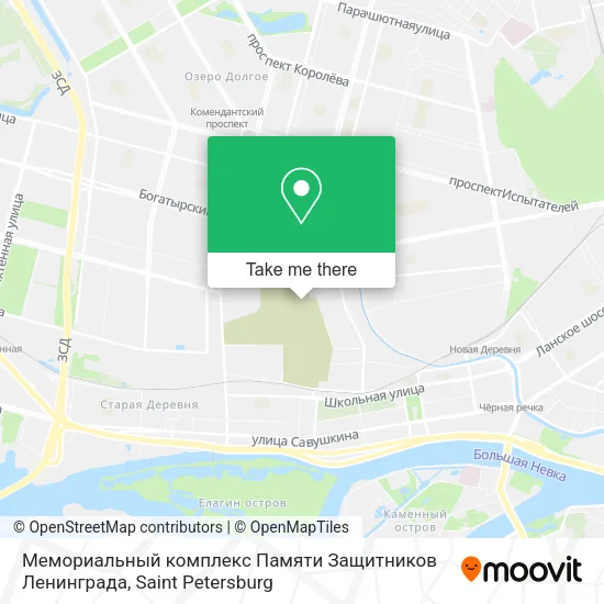 Мемориальный комплекс Памяти Защитников Ленинграда map
