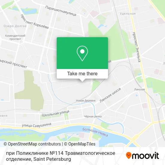 при Поликлинике №114 Травматологическое отделение map