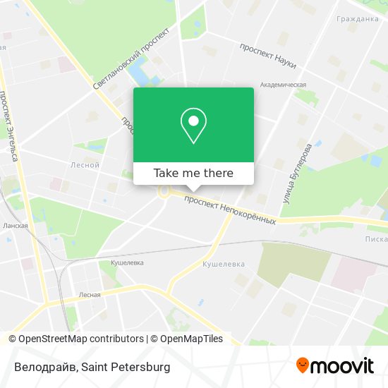 Велодрайв map