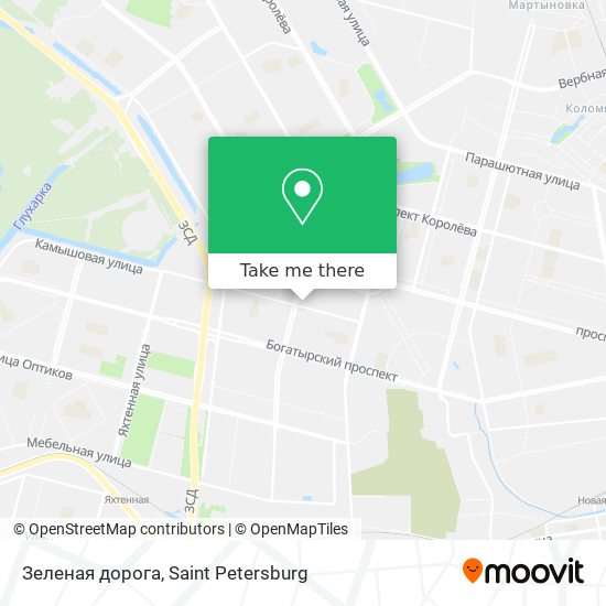 Зеленая дорога map