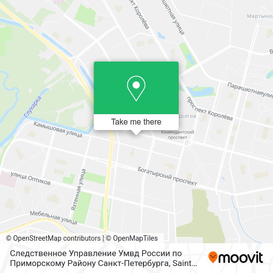 Следственное Управление Умвд России по Приморскому Району Санкт-Петербурга map
