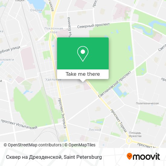 Сквер на Дрезденской map