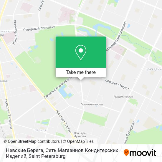 Невские Берега, Сеть Магазинов Кондитерских Изделий map