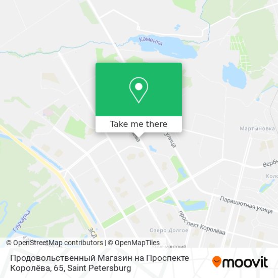 Продовольственный Магазин на Проспекте Королёва, 65 map