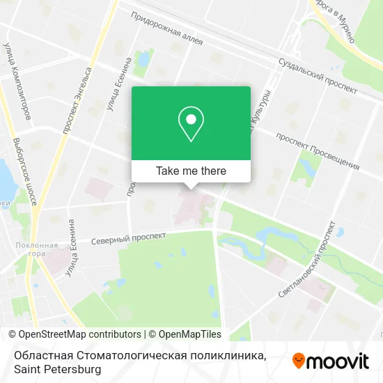 Областная Стоматологическая поликлиника map