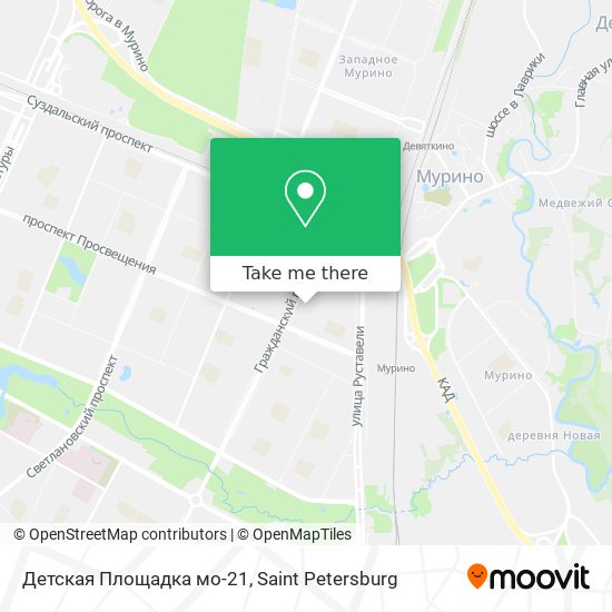 Детская Площадка мо-21 map