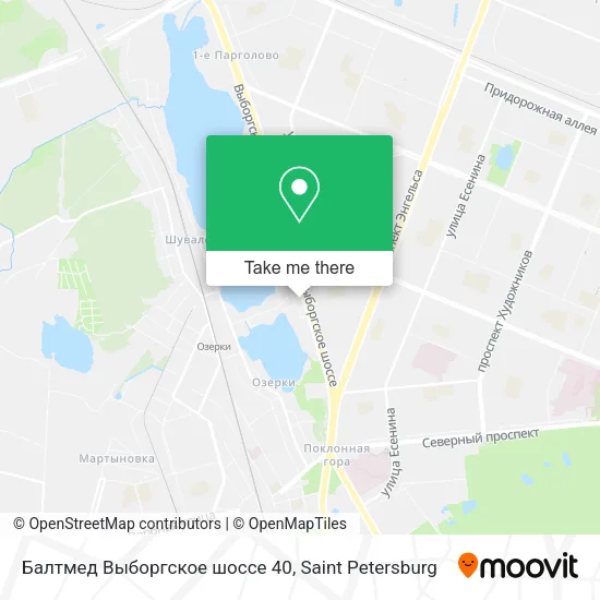 Балтмед Выборгское шоссе 40 map