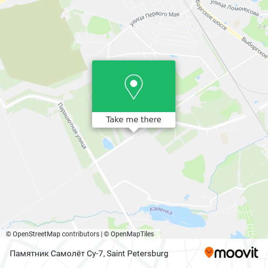 Памятник Самолёт Су-7 map