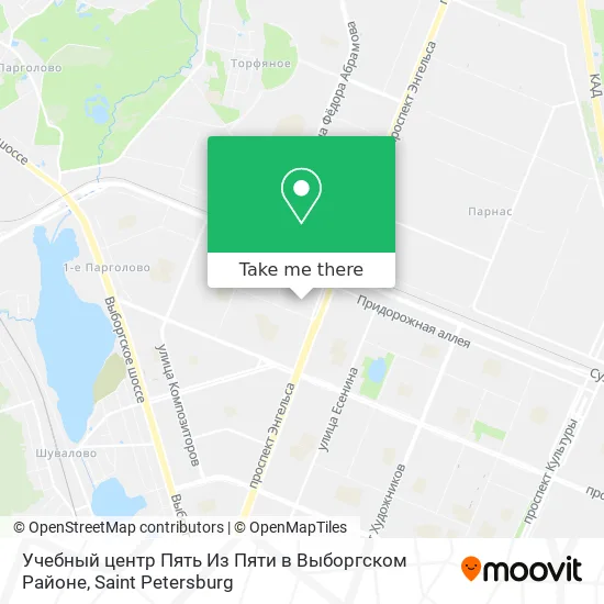 Учебный центр Пять Из Пяти в Выборгском Районе map