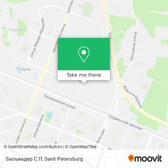 Бельведер С.П map
