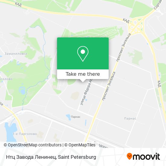 Нтц Завода Ленинец map