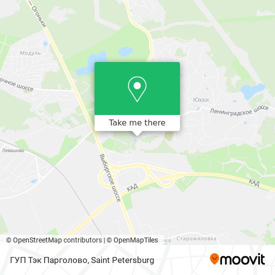 ГУП Тэк Парголово map