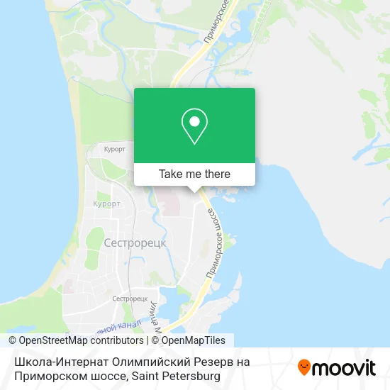 Школа-Интернат Олимпийский Резерв на Приморском шоссе map