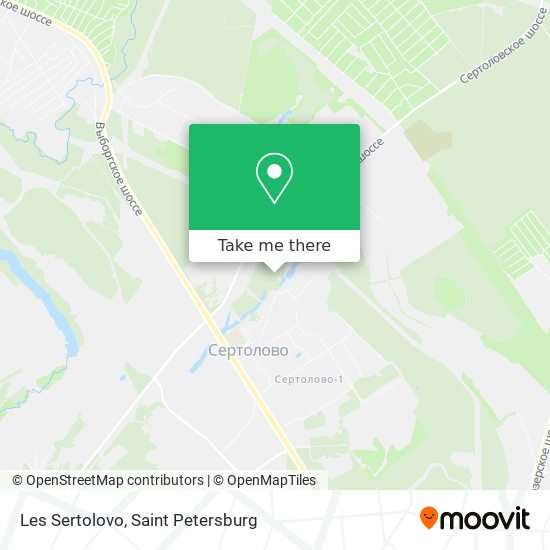Les Sertolovo map