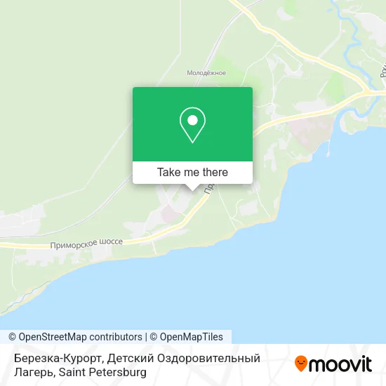 Березка-Курорт, Детский Оздоровительный Лагерь map