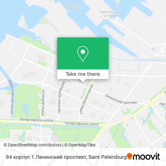 84 корпус 1 Ленинский проспект map