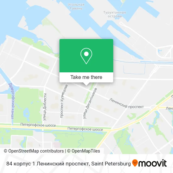 84 корпус 1 Ленинский проспект map