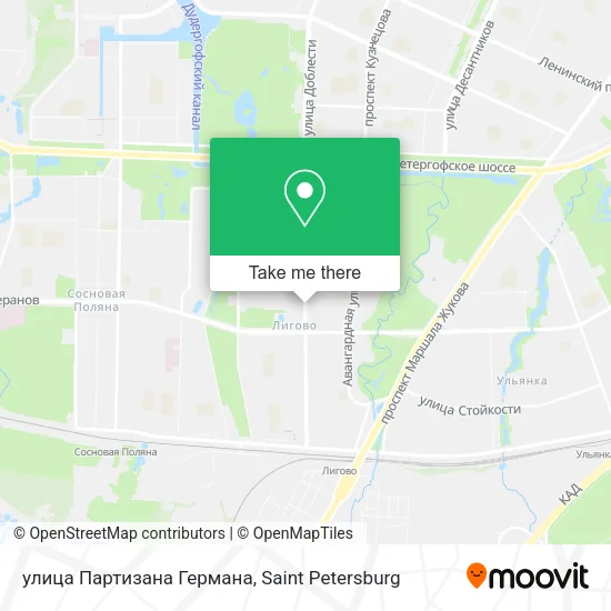 улица Партизана Германа map