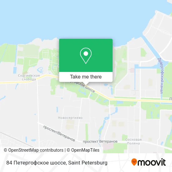 84 Петергофское шоссе map