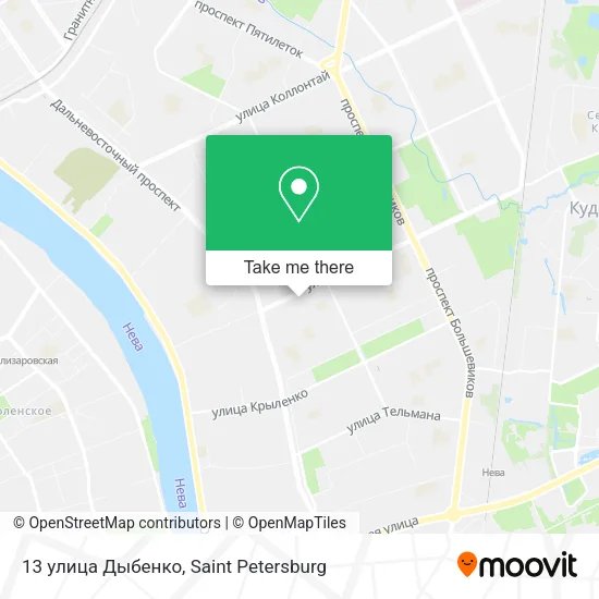 13 улица Дыбенко map