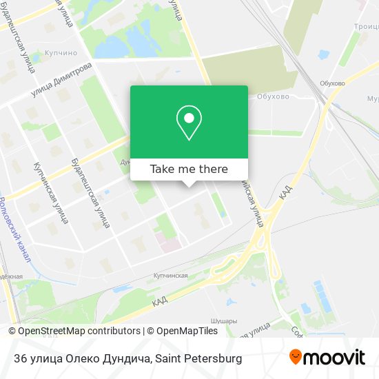 36 улица Олеко Дундича map