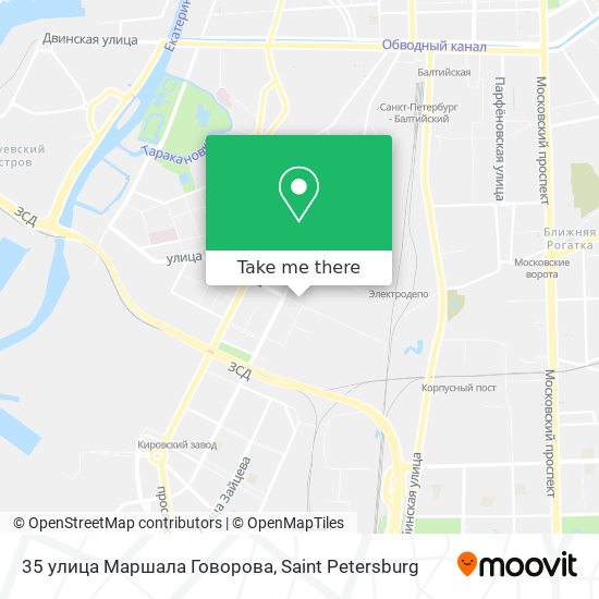 35 улица Маршала Говорова map
