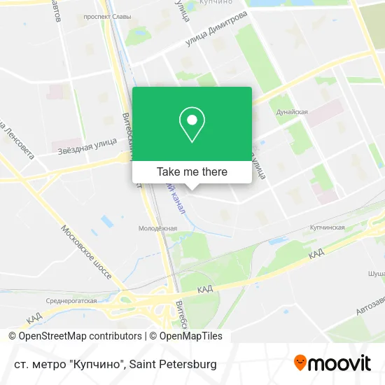 ст. метро "Купчино" map