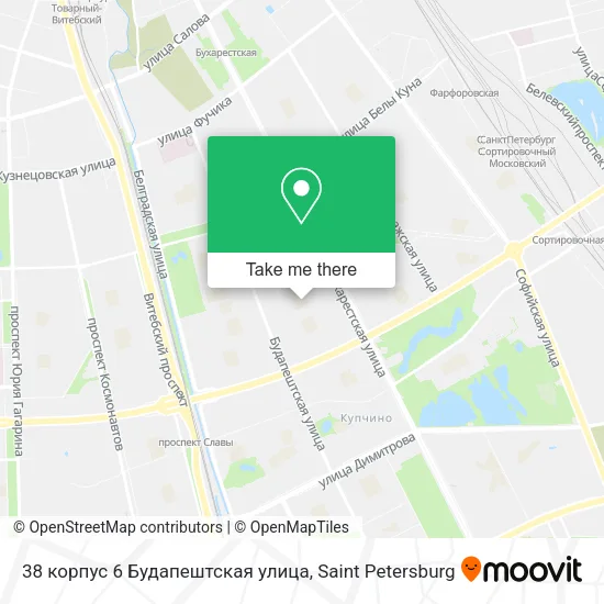 38 корпус 6 Будапештская улица map