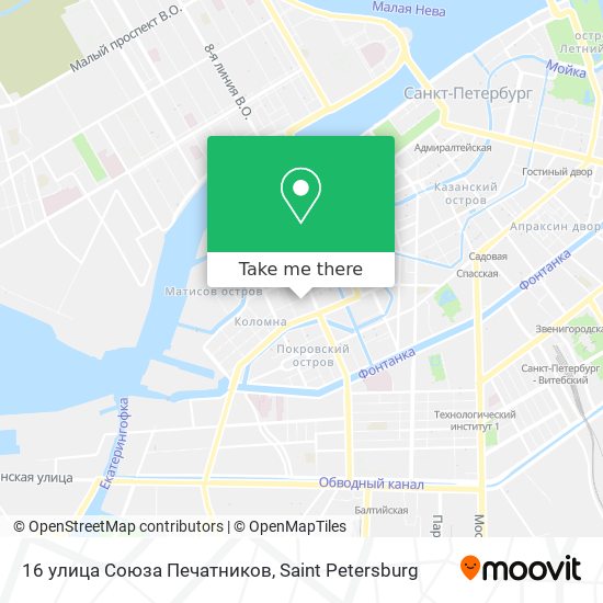 16 улица Союза Печатников map