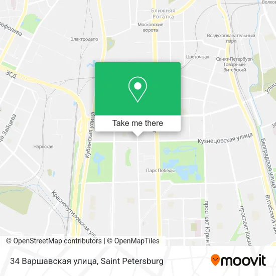 34 Варшавская улица map