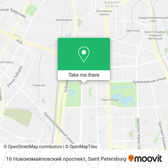 16 Новоизмайловский проспект map
