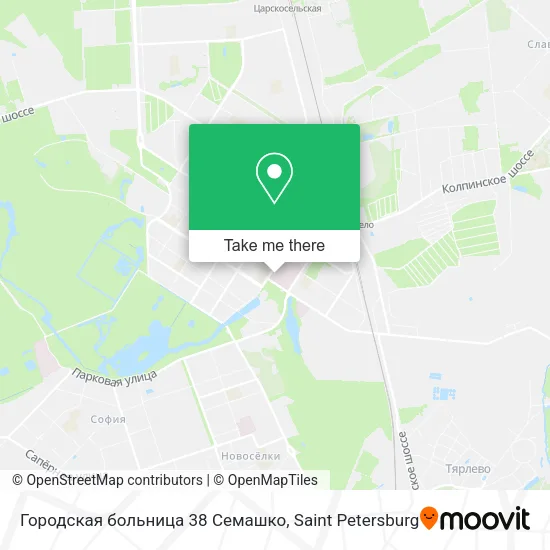Городская больница 38 Семашко map