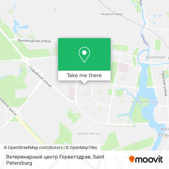 Ветеринарный центр Горветздрав map