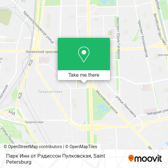Парк Инн от Рэдиссон Пулковская map