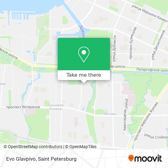 Evo Glavpivo map