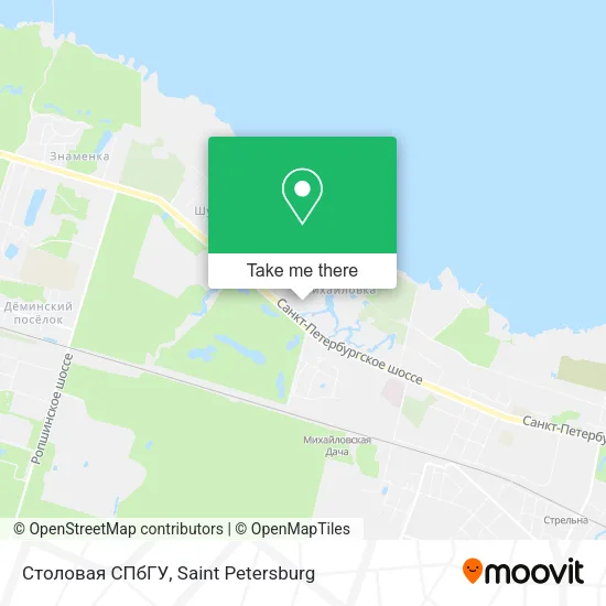 Столовая СПбГУ map