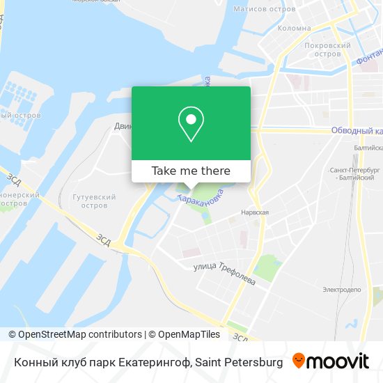 Конный клуб парк Екатерингоф map
