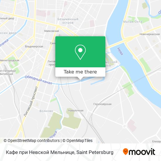 Кафе при Невской Мельнице map