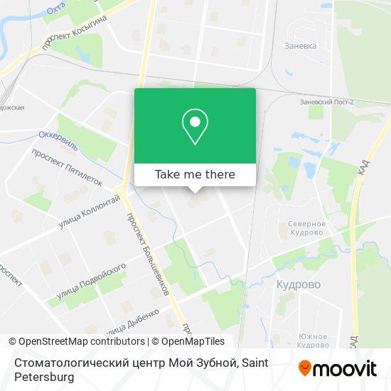 Стоматологический центр Мой Зубной map