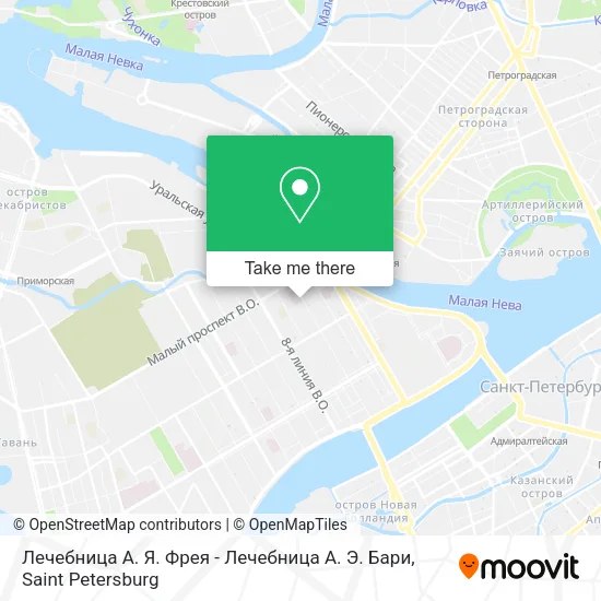 Лечебница А. Я. Фрея - Лечебница А. Э. Бари map
